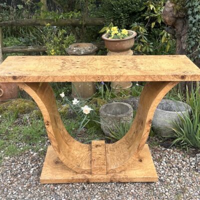 Art Deco Style Bird’s Eye Maple Console Table