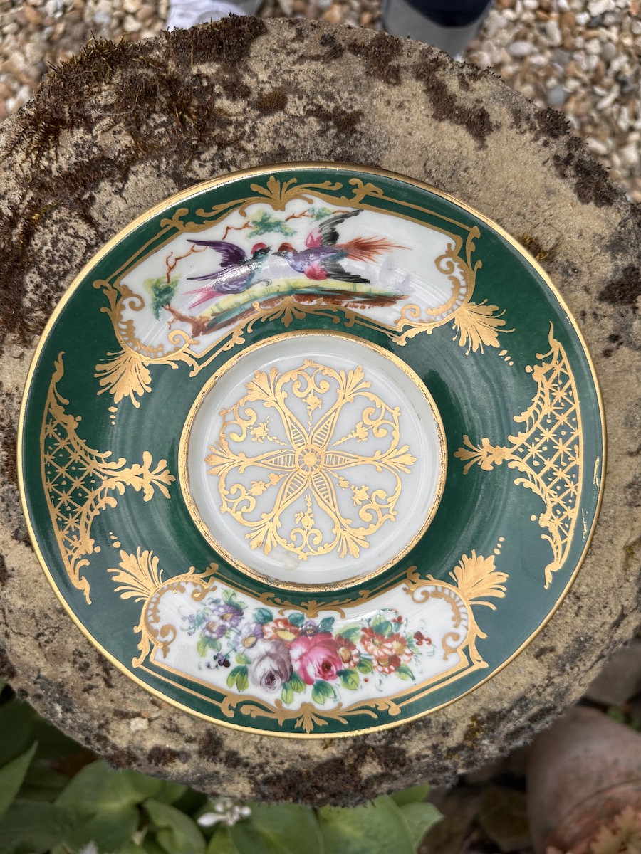 LE TALLEC Paris Hand Painted & Gilded French Porcelain Tureen & Stand - Image 2
