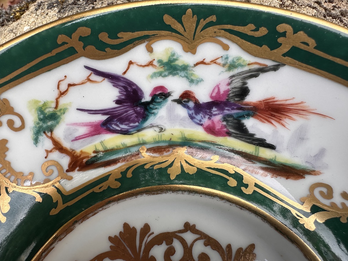 LE TALLEC Paris Hand Painted & Gilded French Porcelain Tureen & Stand - Image 5