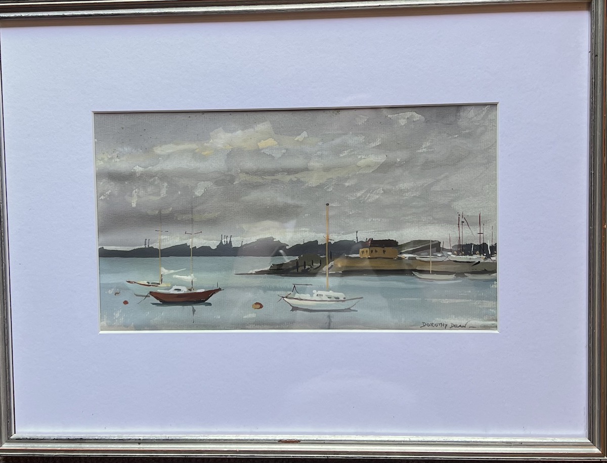 DOROTHY DEAN Original Framed Watercolour ‘On The Hamble’