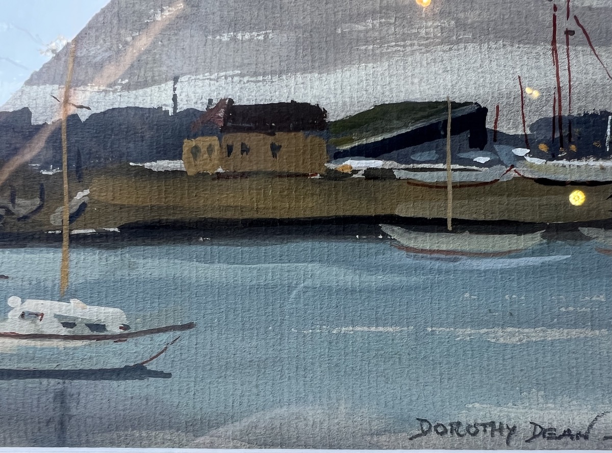 DOROTHY DEAN Original Framed Watercolour ‘On The Hamble’ - Image 3