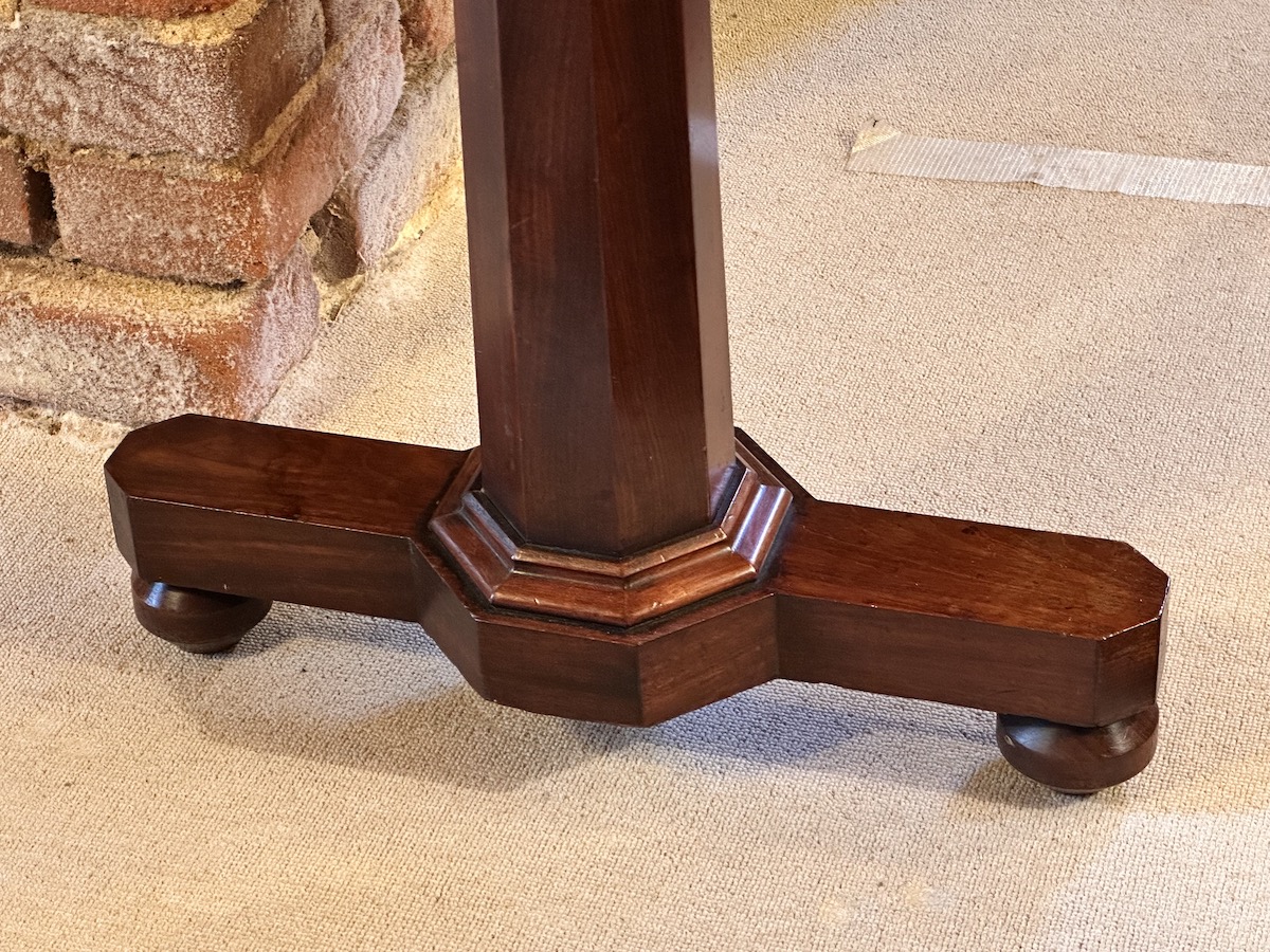 19th Century William IV Mahogany Library Writing Table - Image 4
