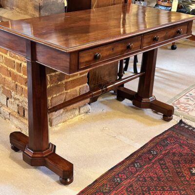 19th Century William IV Mahogany Library Writing Table