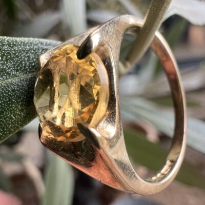 9ct Gold & Citrine Vintage Ring