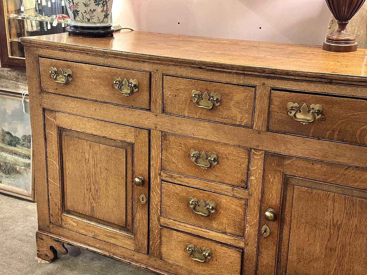 Georgian Oak Dresser Base - Image 2